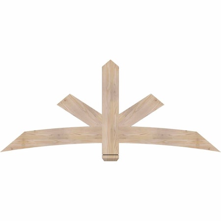 Ekena Millwork Alberta Smooth Timber Gable Bracket, Douglas Fir, 72"W x 30"H x 1 1/2"D x 5 1/2"F, 10/12 Pitch GBW072X30X0206ALB00SDF